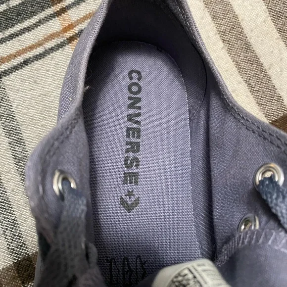 Converse All Star Low Top Gray with Gold Accents 8 - Picture 7 of 13